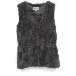 Melody Gray Faux Fur Vest
